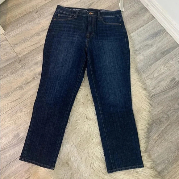 NWT Talbots high-waist straight ankle dark wash jeans 10/30 - Picture 1 of 10